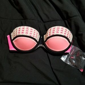 Victoria's secret neoprene crochet swim top